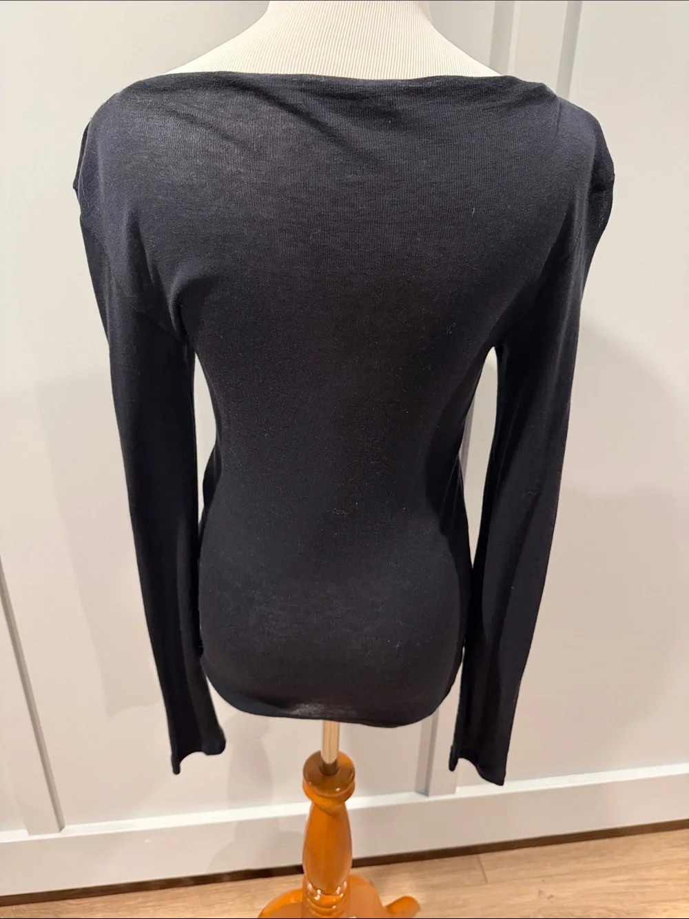 Massimo Dutti dark navy Cowl-neckSweater - Minimal Knit